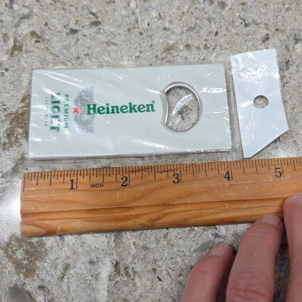 Heineken Light Beer Bottle‎ Opener Barware White Collectible New Sealed